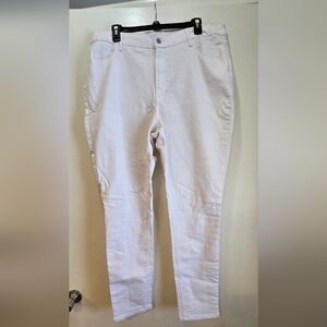 Old Navy White Super Skinny High Rise Jeans